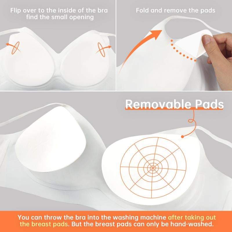 Naisten saumattomat rintaliivit Ei Underwire Comfort Push Up Bra -đ„3 pakkaus