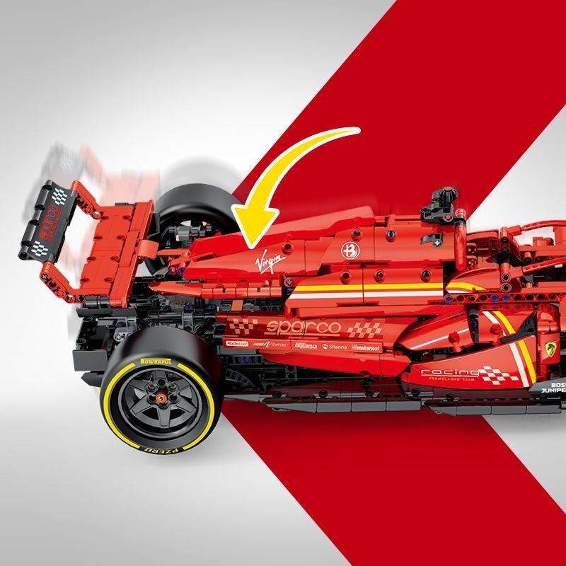 Montering av F1-racerbilleksaker