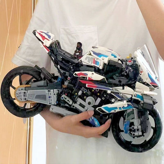 Motorcykelbyggklossleksaker