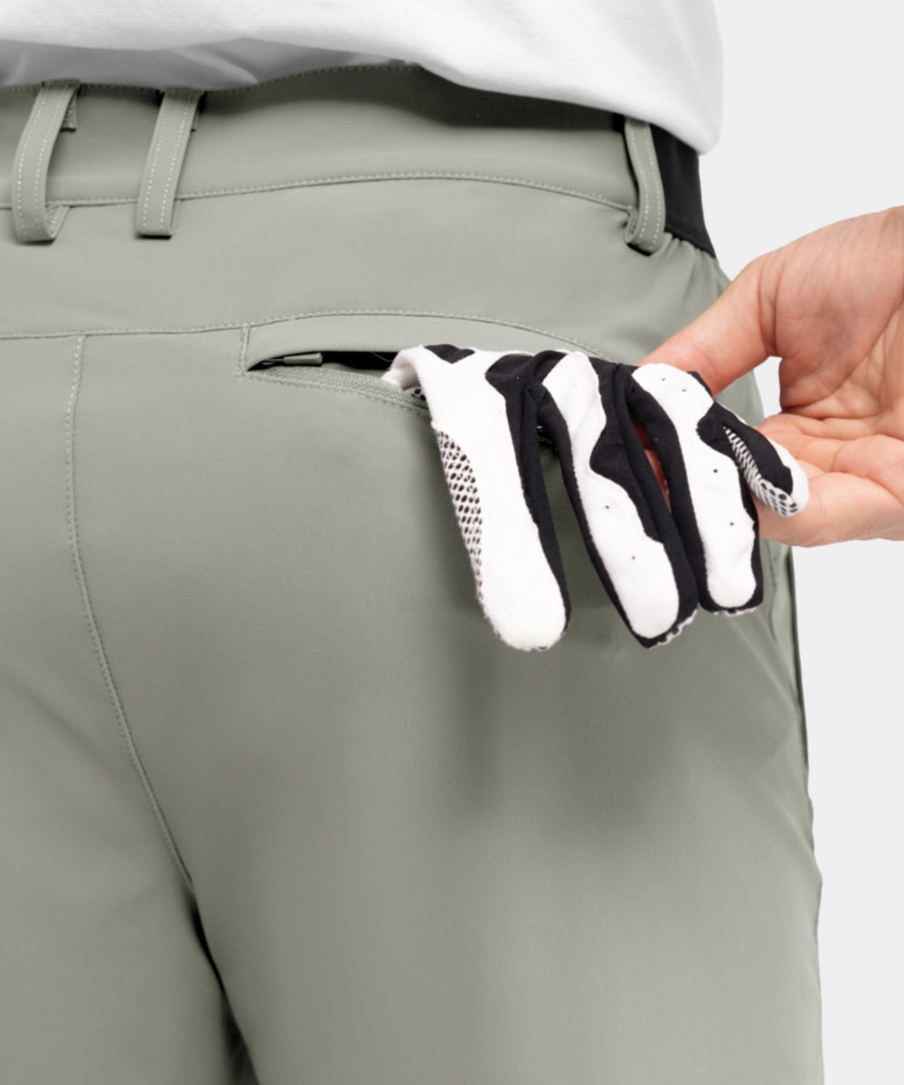 Miesten joustavat ja nopeasti kuivuvat golfshortsit rentoon työkäyttöön
