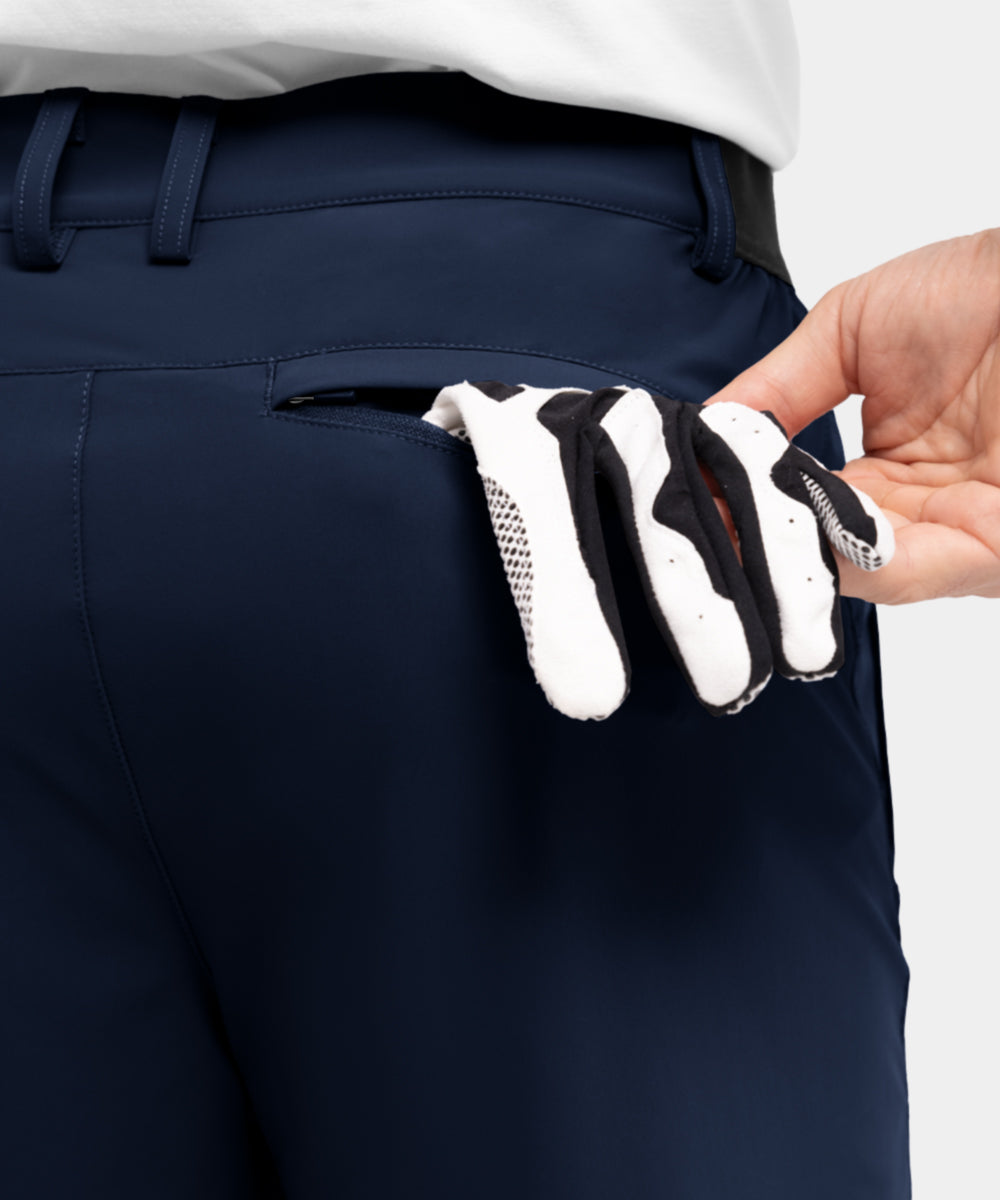 Miesten joustavat ja nopeasti kuivuvat golfshortsit rentoon työkäyttöön