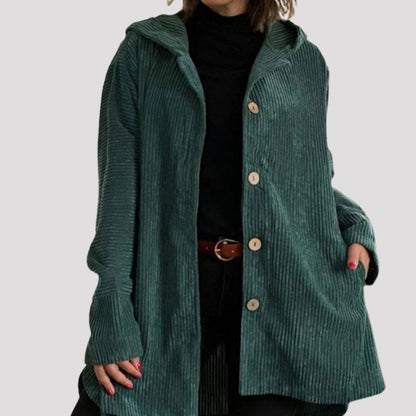 🍂 Rento samettitakki hupulla syksyyn 🧥