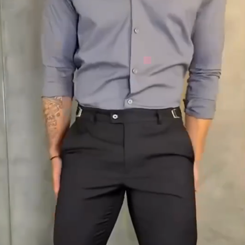 ⏳Erikoistarjoukset⏰Miesten joustavat Slim Fit -housut rajoitetuksi ajaksi【Erittäin joustavat, maksimaalinen mukavuus ja hengittävyys】
