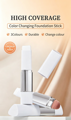 🎁Sista dagen KÖP 1 FÅ 2 GRATIS🎉Cover Cream Stick V med avtagbar borste - Koreansk hudvårdsfärgförändrande foundationstift med kollagenkapslar