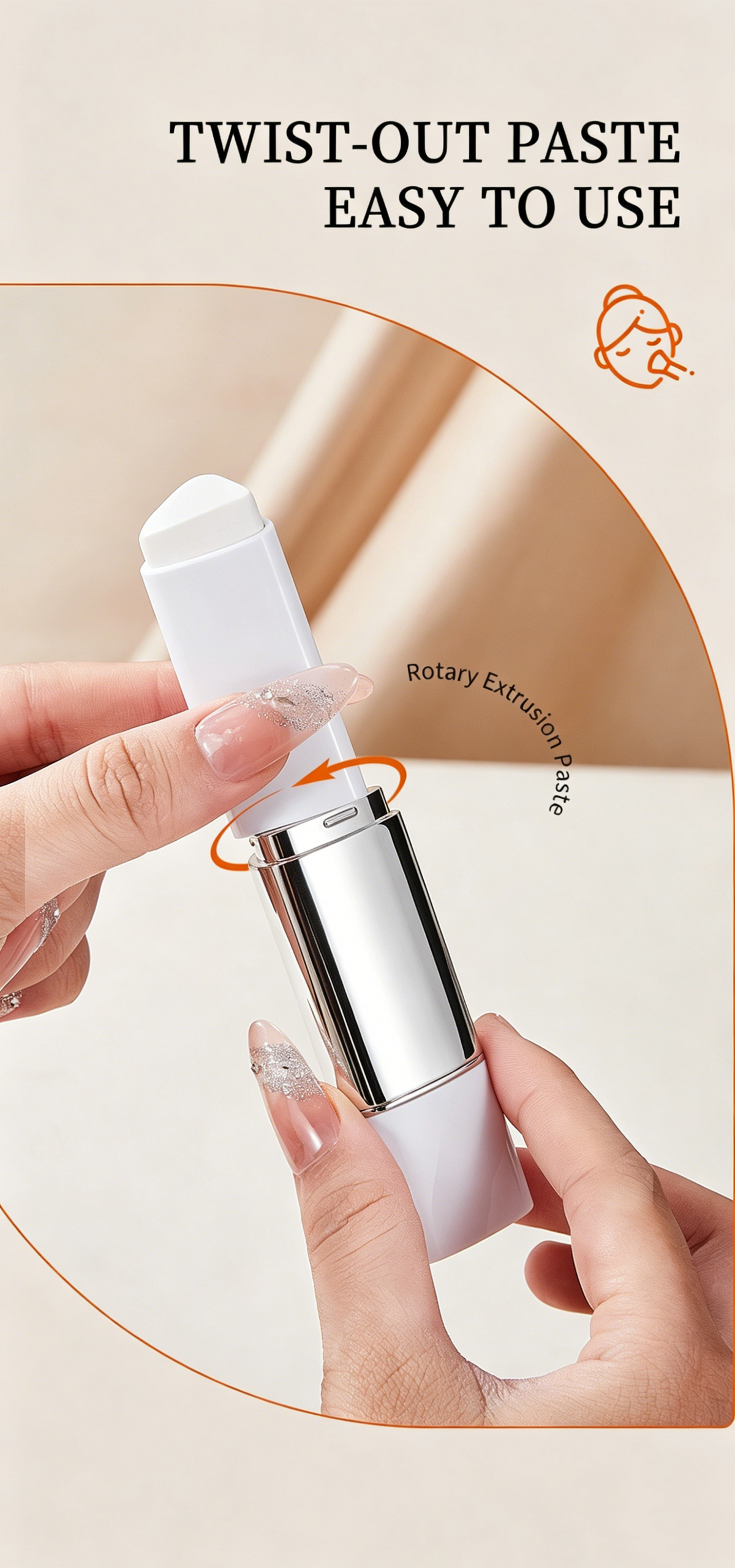 🎁Sista dagen KÖP 1 FÅ 2 GRATIS🎉Cover Cream Stick V med avtagbar borste - Koreansk hudvårdsfärgförändrande foundationstift med kollagenkapslar