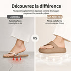 👡 50% RABATT – BEGRÄNSAD KAMPANJ! ✨ Kilklackssandaler Öppen Tå Dam – EVA – Lätt Plattform & Tårem för Sommar