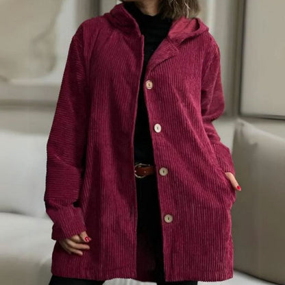 🍂 Rento samettitakki hupulla syksyyn 🧥