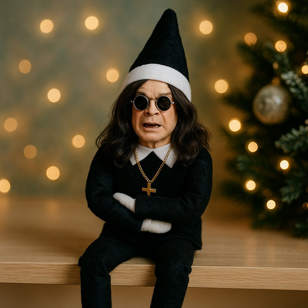 Ozzy jultomtedocka