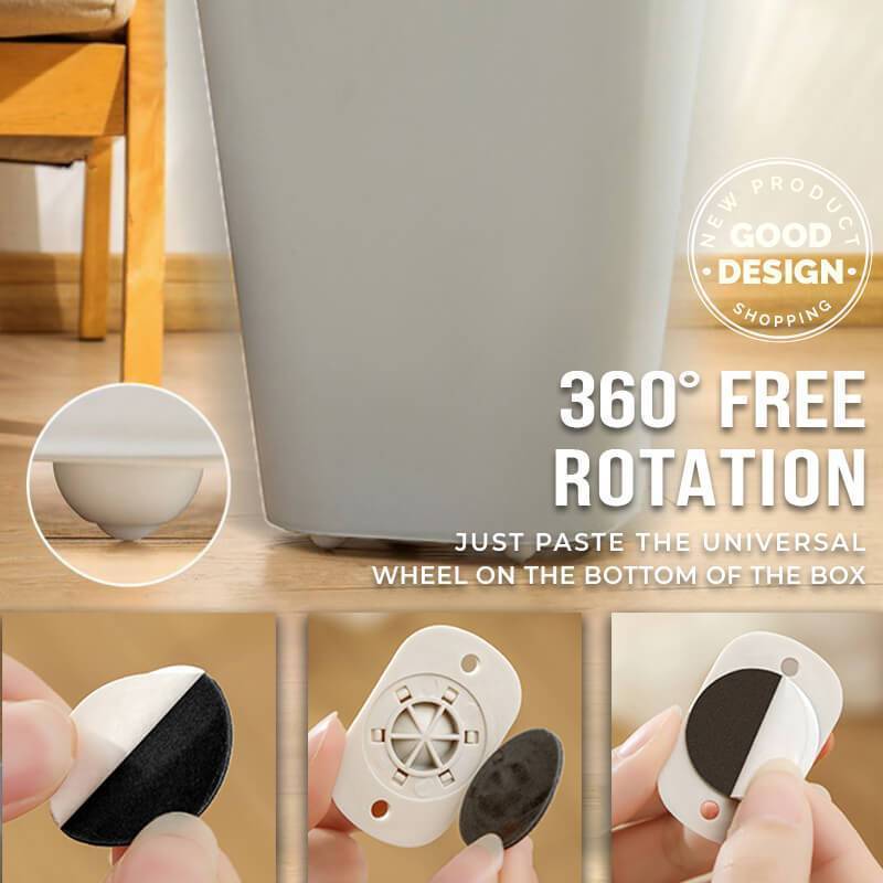 🔥🛠️ 50 % RABATT NU! Självhäftande Universalhjul – 360° Rotation & Hög Bärförmåga – Flytta Saker Enklare Utan Att Lyfta ✨