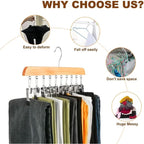 Clothes hanger with clips