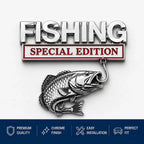 🎣 Fishing Special Edition Premium 3D Metal Vehicle Emblem Badge