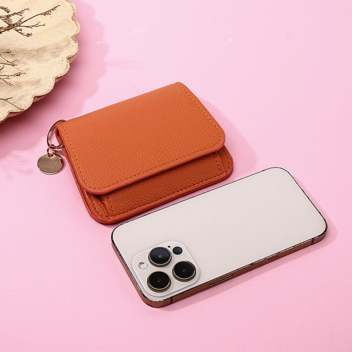 🎁HOT SALE Only $9.99🔥Elegant and Minimalist Women's Slim Short Wallet – with RFID protection, card slots, a bill compartment, and an ID window