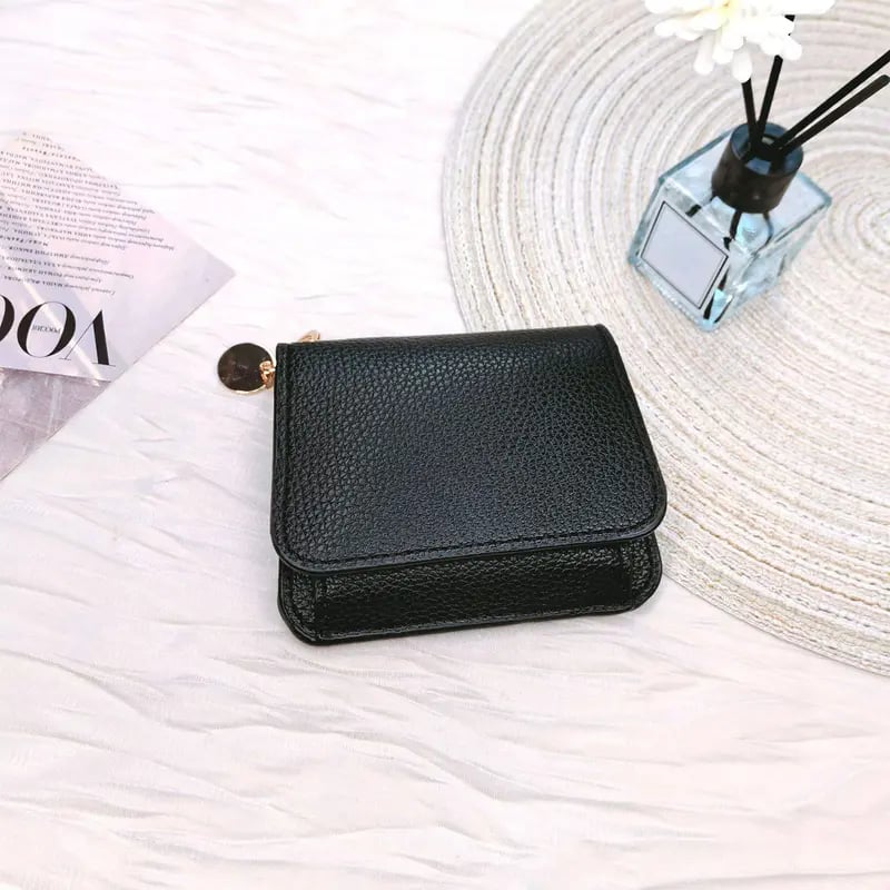 🎁HOT SALE Only $9.99🔥Elegant and Minimalist Women's Slim Short Wallet – with RFID protection, card slots, a bill compartment, and an ID window