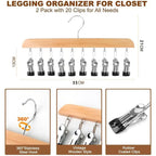 Clothes hanger with clips