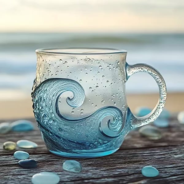 🌊Havsvågsmugg: Din dagliga flykt – Lugna kustvibbar i varje kopp te/kaffe