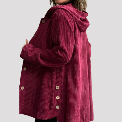🍂 Rento samettitakki hupulla syksyyn 🧥