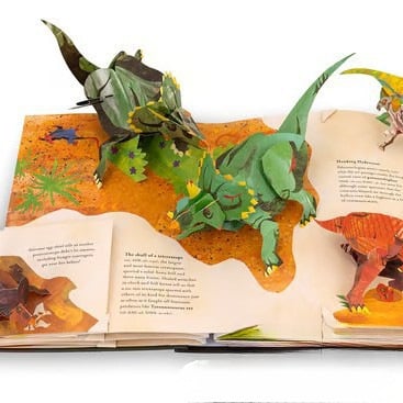 Encyclopedia 3D Esihistorialliset dinosaurukset📙KOVAKANTINEN