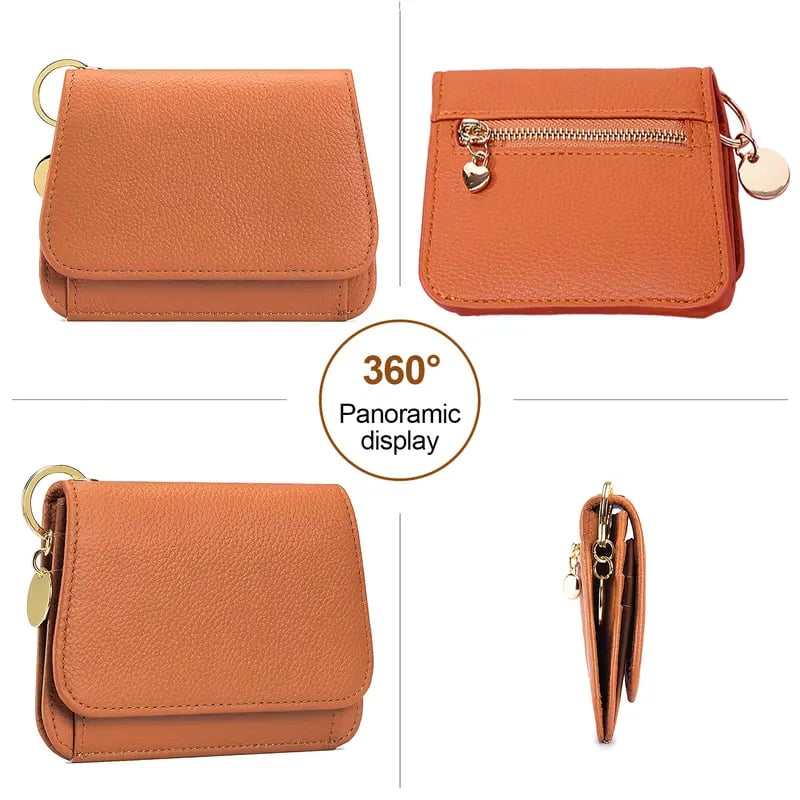 🎁HOT SALE Only $9.99🔥Elegant and Minimalist Women's Slim Short Wallet – with RFID protection, card slots, a bill compartment, and an ID window