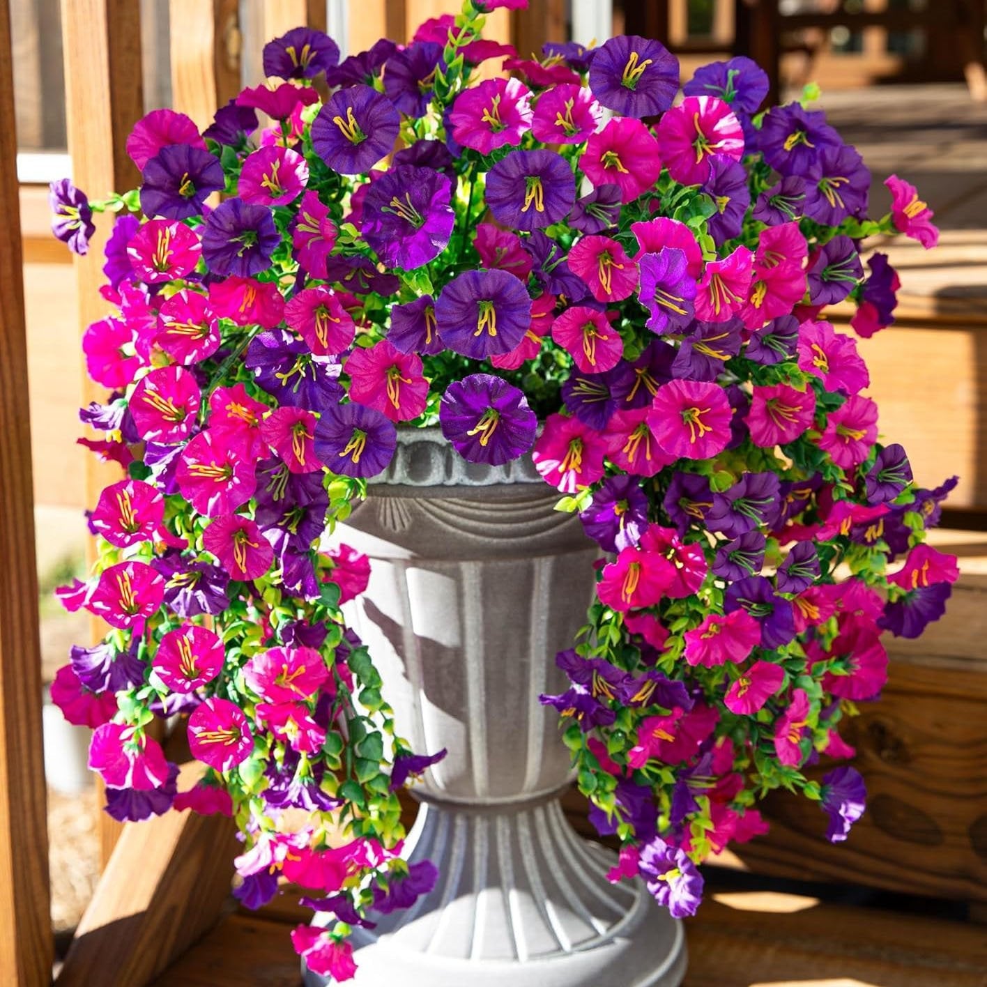🌺 UV-säteilyä kestävät roikkuvat keinotekoiset kiipeilykasvit 💖