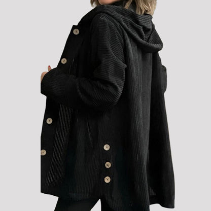 🍂 Rento samettitakki hupulla syksyyn 🧥