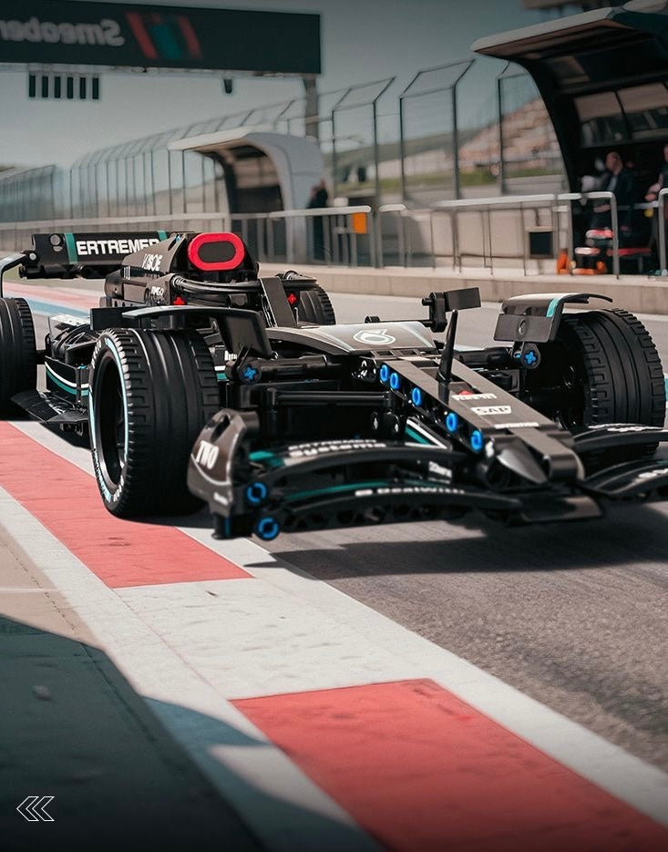 Monterade racerbilleksaker