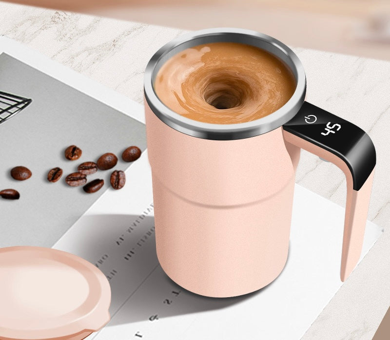 💥☕ Set med uppladdningsbara, automatiska, magnetiska omrörare för kaffe