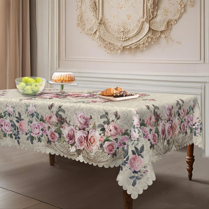 Kukallinen pöytäliina - tahrankestävä!