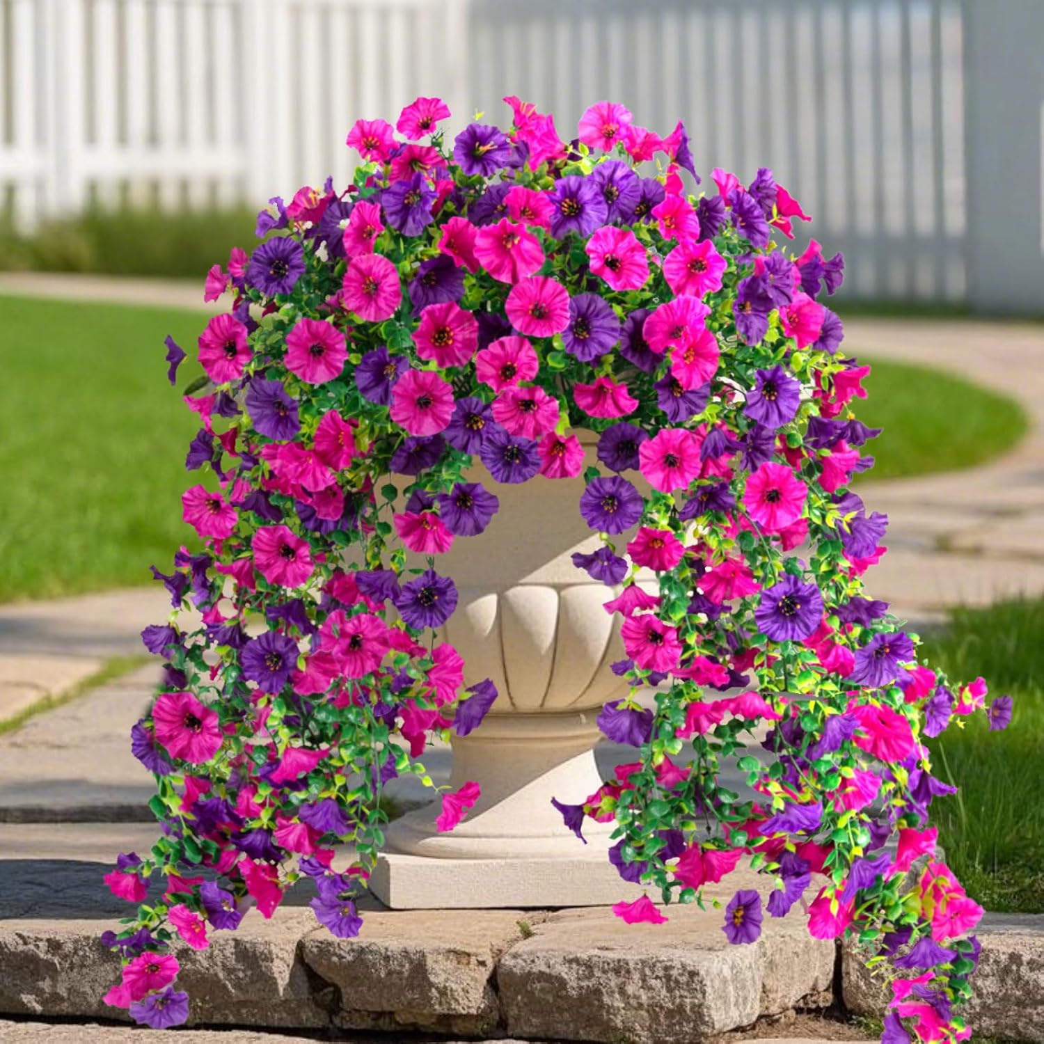 🌺 UV-säteilyä kestävät roikkuvat keinotekoiset kiipeilykasvit 💖