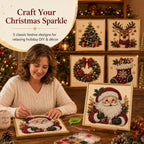 🎄Jul-förhandsrea ￡7.99!!⚡50K+ SÅLDA!🧘Avkopplande & nybörjarvänlig - 🎨💎DIY jul-pärldiamantmålningskonstkit