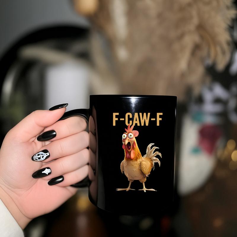 🏆55% rabatt⚡ Över 50 000 sålda! Nästan slut-💥F-Caw-F Rolig kycklingmugg