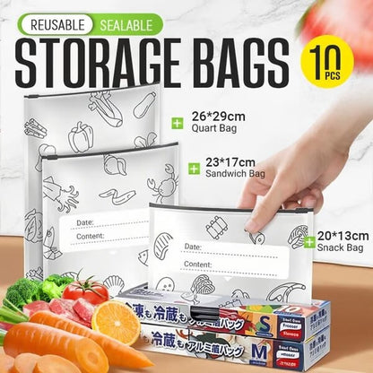 💫 65K+ SOLD! 🛍️ Reusable Aluminum Foil Storage Bags – Durable, Leakproof & Reusable for Everyday Use 🌿