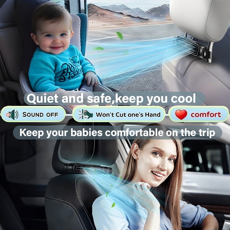 🚗Säädettävä jäähdytystuuletin kuljettajan ja matkustajan istuimelle