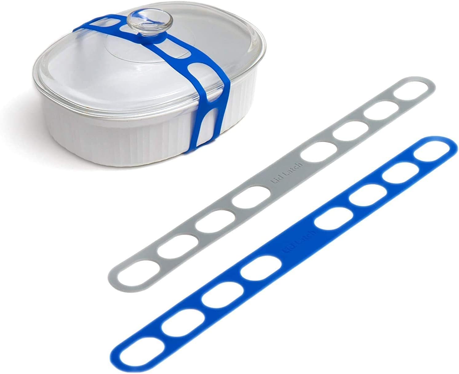 🔥Lid Spärr – det återanvändbara universallocksäkringsremmen för slowcookers, grytor, kastruller, stekpannor och mer.