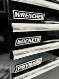Custom Premium Magnetic Toolbox Labels for Tool Organization - 12 Pack of High Quality 3D Printed Personalized Magnets