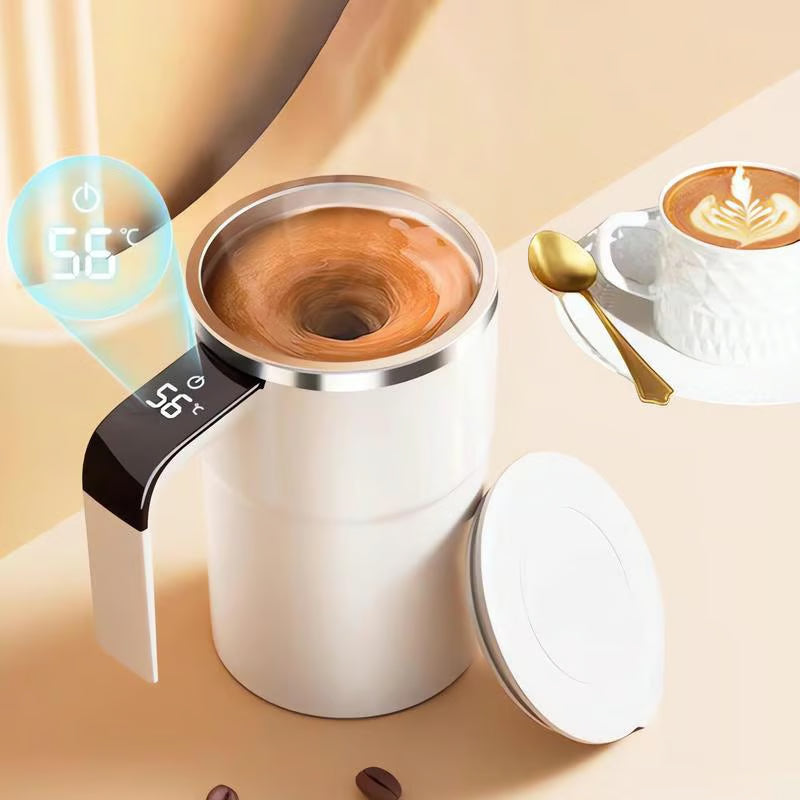 💥☕ Set med uppladdningsbara, automatiska, magnetiska omrörare för kaffe