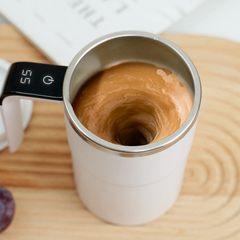 💥☕ Set med uppladdningsbara, automatiska, magnetiska omrörare för kaffe
