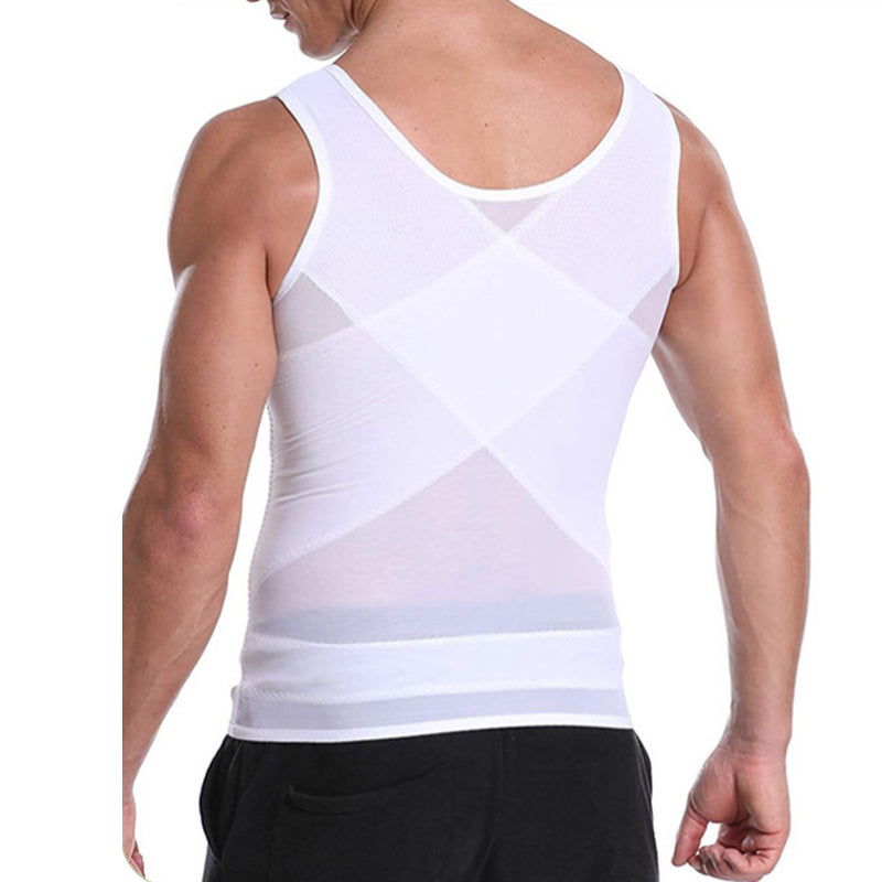 Slimming Mesh Waist-Cinching Vest för män