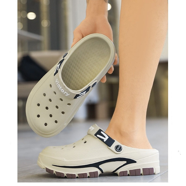 Miesten hengittävät slip-on-sandaalit