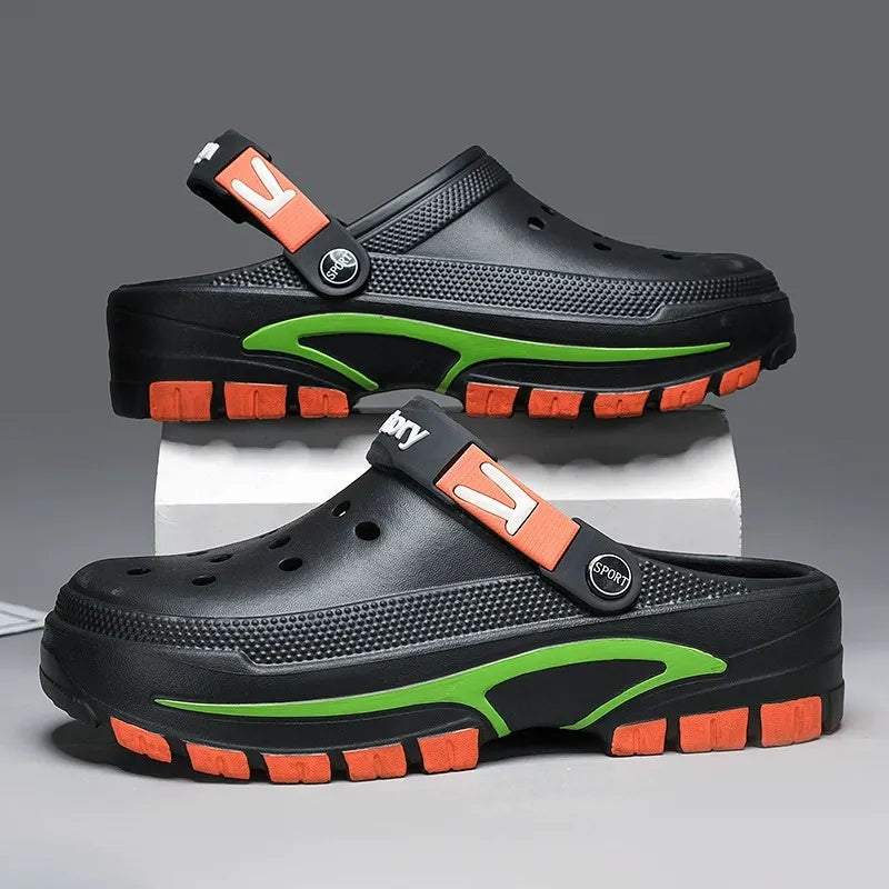 Miesten hengittävät slip-on-sandaalit