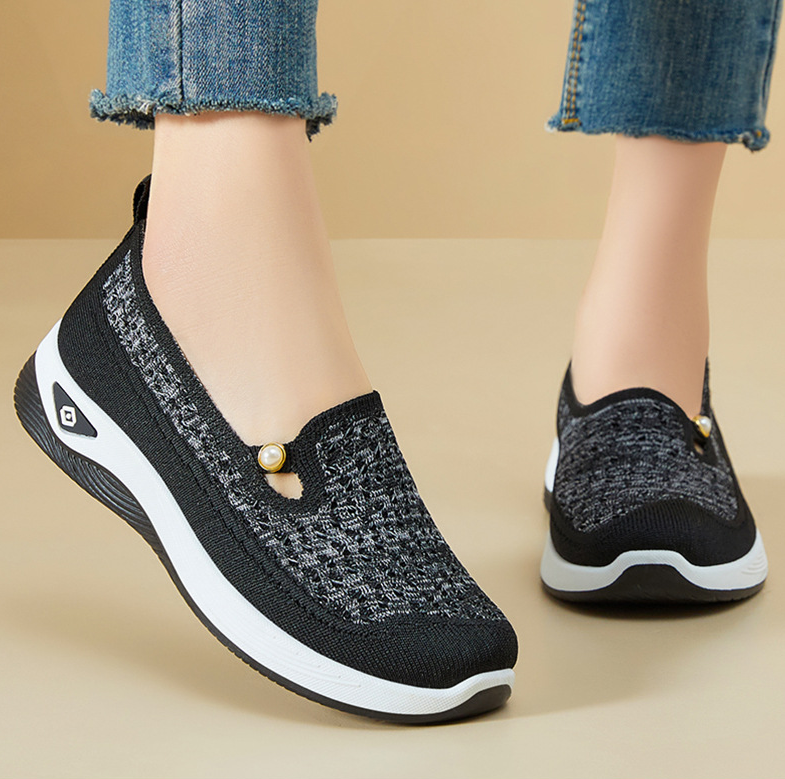 👟 Naisten vapaa-ajan verkkokankaiset urheilukengät - Mukava istuvuus, holvituki