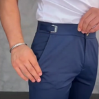 ⏳Erikoistarjoukset⏰Miesten joustavat Slim Fit -housut rajoitetuksi ajaksi【Erittäin joustavat, maksimaalinen mukavuus ja hengittävyys】