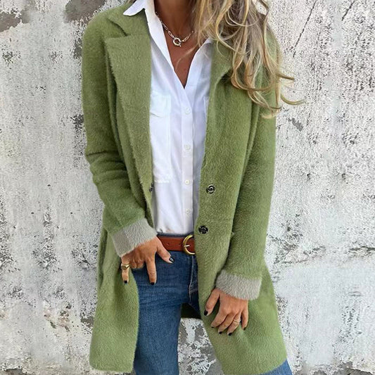 ⏳Rajoitetun ajan tarjous⏰Elegantti keskipitkä takki naisille🧥