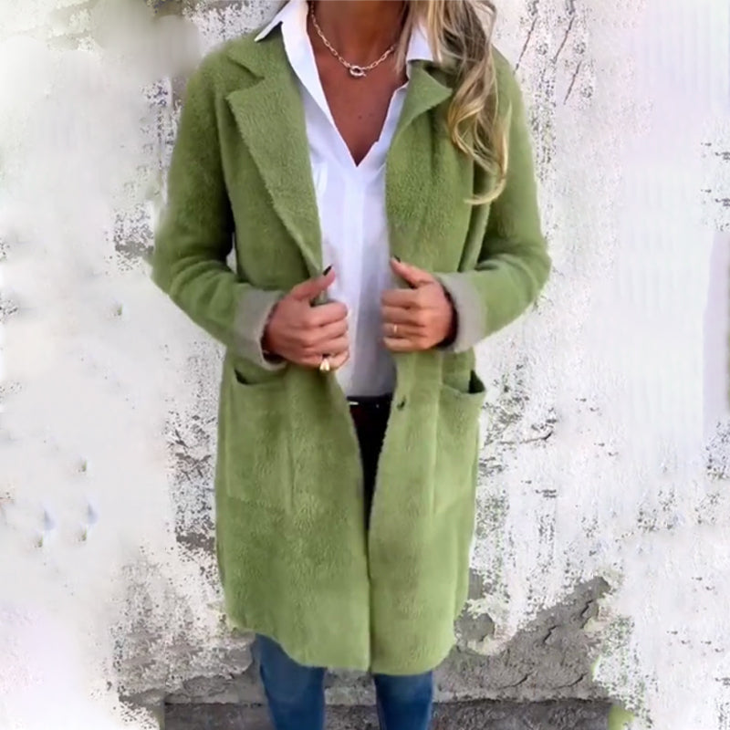 ⏳Rajoitetun ajan tarjous⏰Elegantti keskipitkä takki naisille🧥