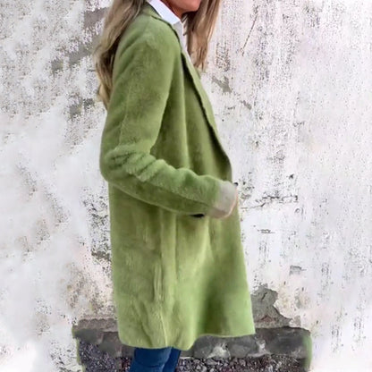 ⏳Rajoitetun ajan tarjous⏰Elegantti keskipitkä takki naisille🧥