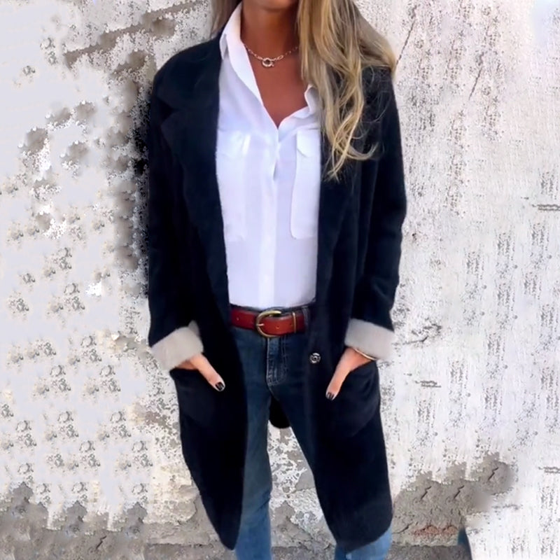 ⏳Rajoitetun ajan tarjous⏰Elegantti keskipitkä takki naisille🧥