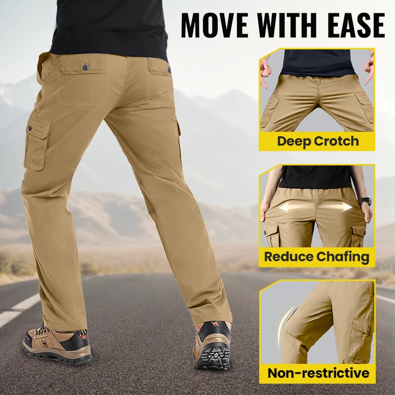 👖Miesten monitaskuiset cargo-housut
