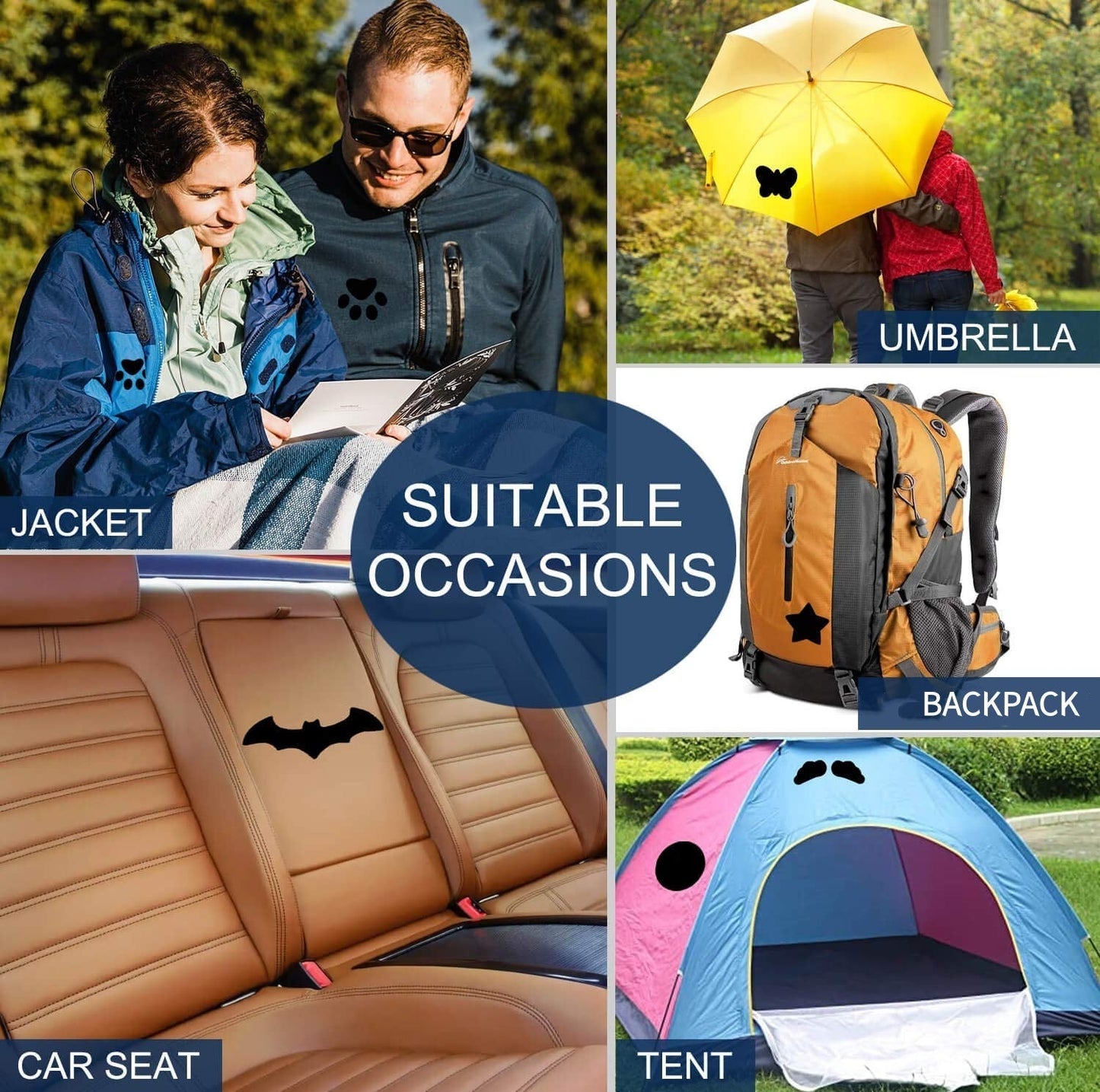 🎁Osta 1, saat 2 ilmaiseksi⚡Itseliimautuva vedenpitävä kangaspaikka