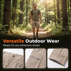 Miesten vetoketjulliset cargo-shortsit