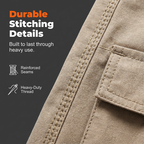 Miesten vetoketjulliset cargo-shortsit