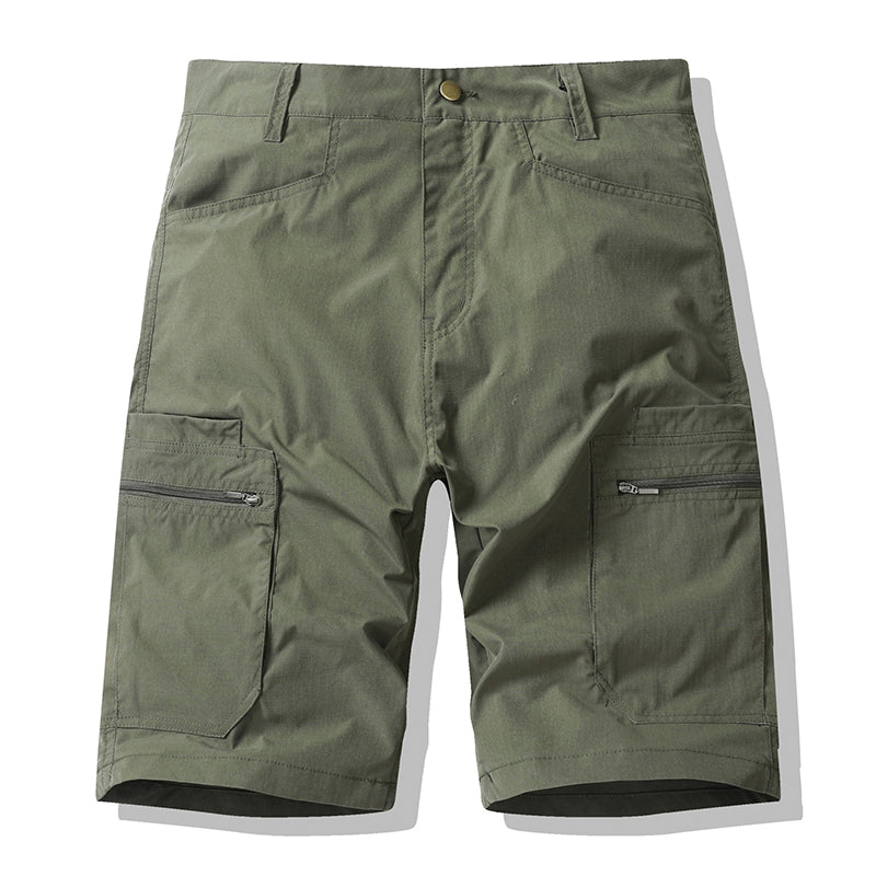 Miesten vetoketjulliset cargo-shortsit